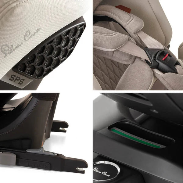 Silver Cross Motion 2 All Size Car Seat (360 Rotation) - Almond