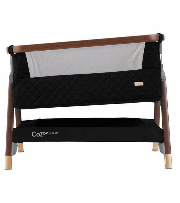 Tutti Bambini CoZee Luxe Bedside Crib - Walnut / Black